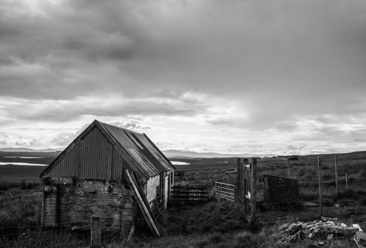 an old barn at Achmore village on the Isle of Lewis